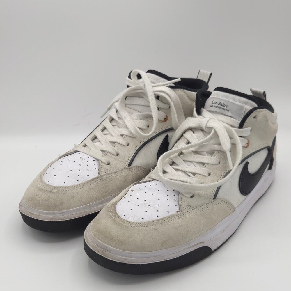 Nike React Leo Baker SB Men's White Black DX4361-100 Size 12